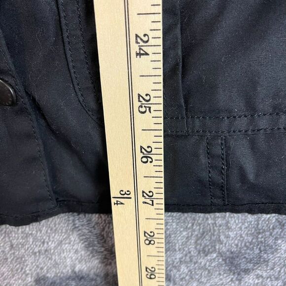 Barbour Waxed Cotton Full Zip Mock Neck Jacket Black Utility Tartan Lined 10 - Picture 7 of 15